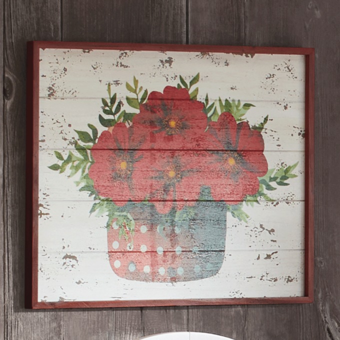 Retro Floral Wall Art, , large