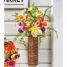 Butterfly Garden Florals in Basket, , large