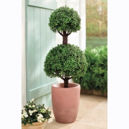 2-Tiered Outdoor Boxwood Topiary, , large