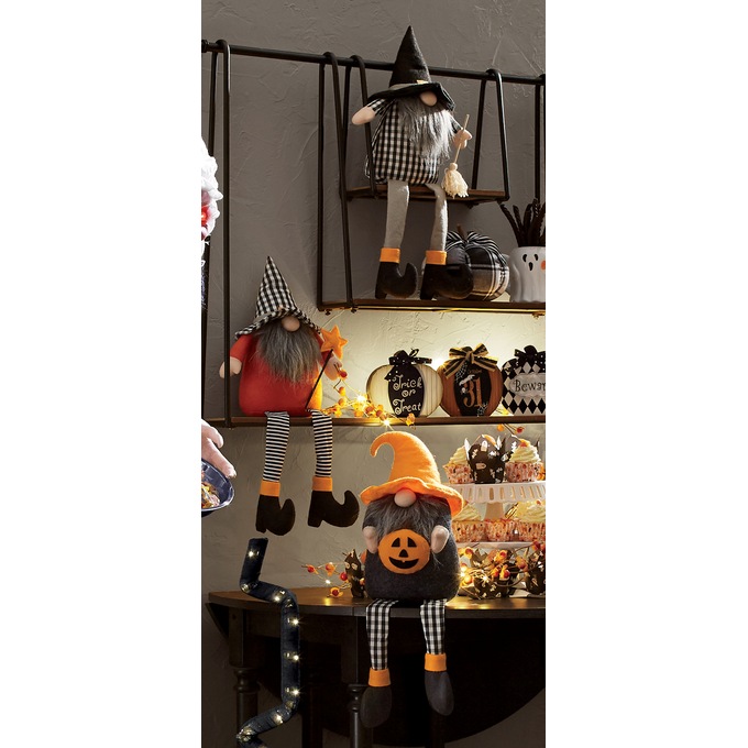 Set of 3 Halloween Gnomes, , large