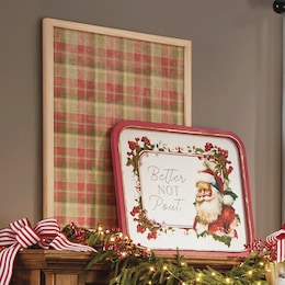 Better Not Pout Santa Wall Art, , large