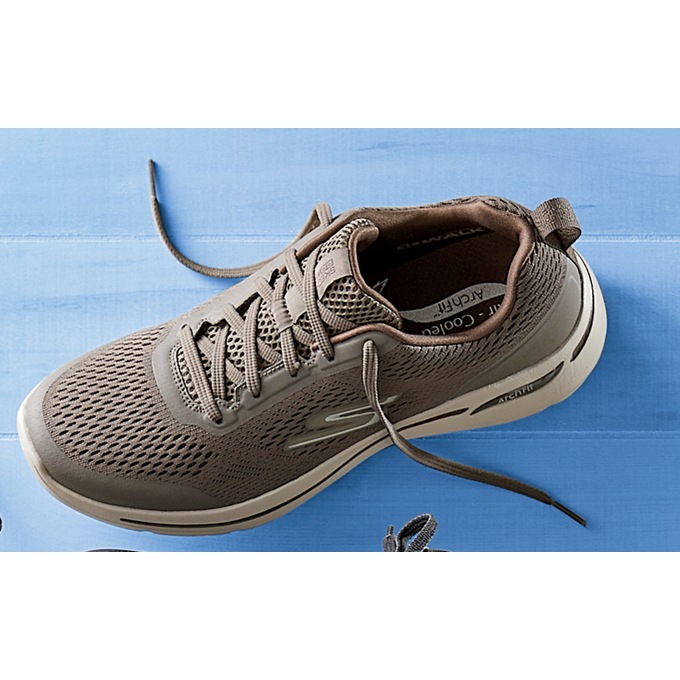 Skechers go walk mens brown 2025