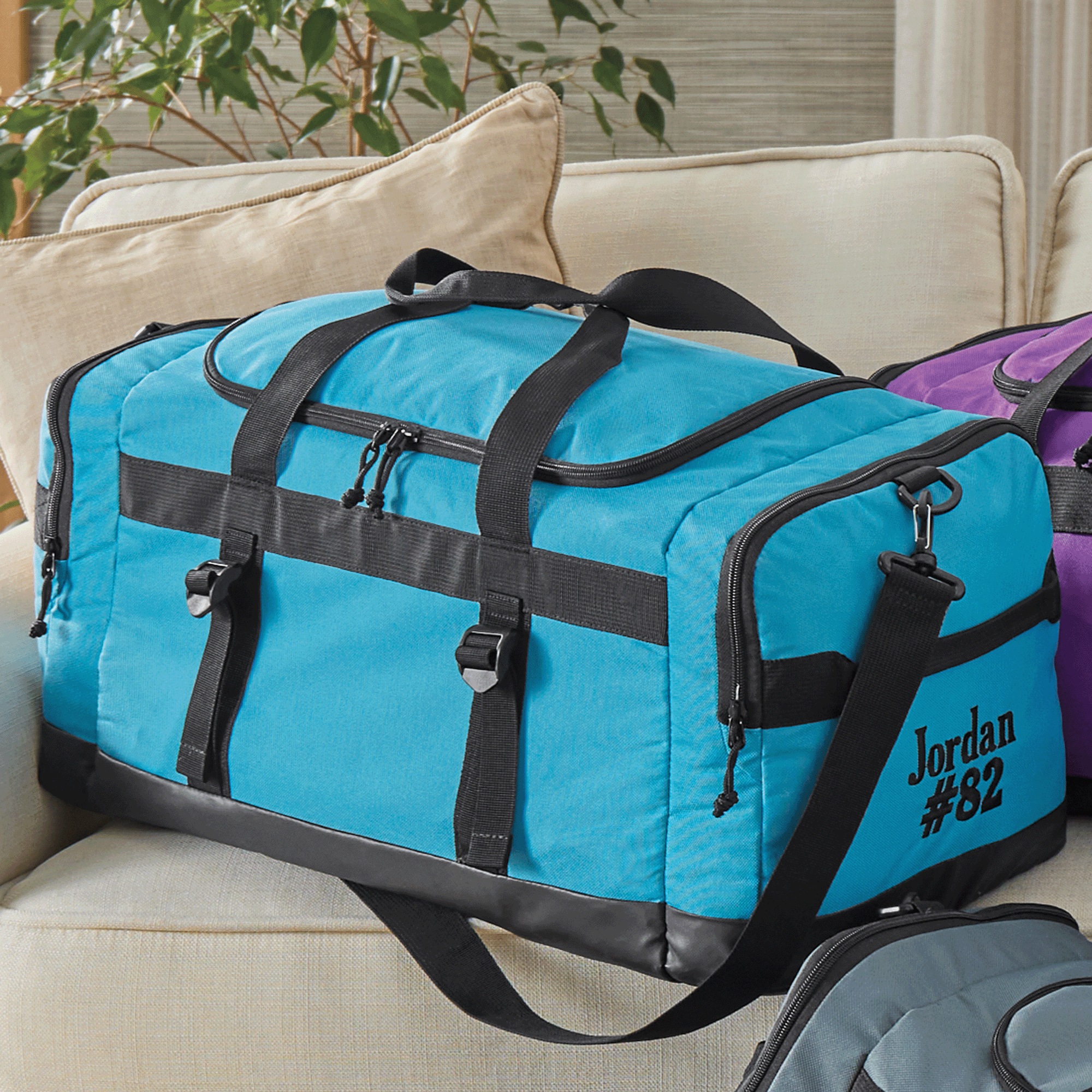 Montgomery Ward Personalized 24-inch Duffel, Teal, large