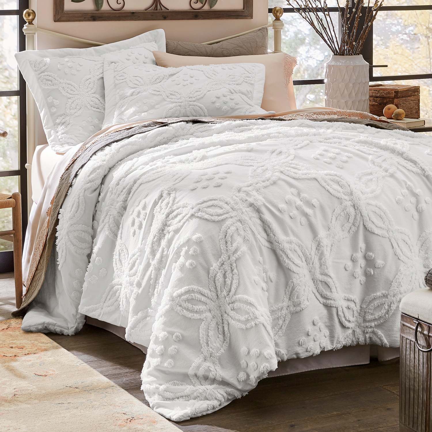Adelaide Chenille Comforter And Shams Country Door