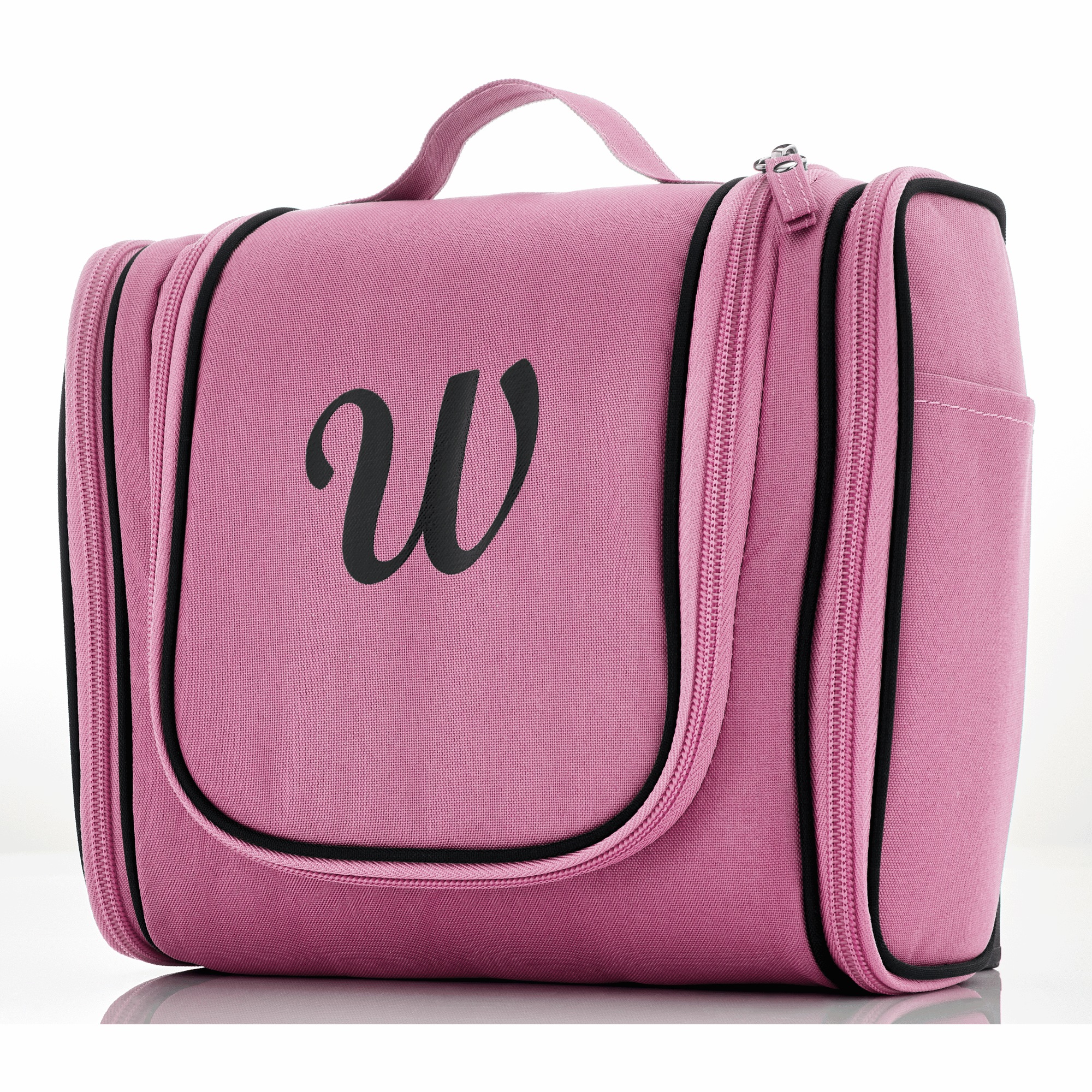 Personalized Toiletry Bag, Pink, large