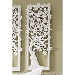 Carved Tree Wall Panel, , large