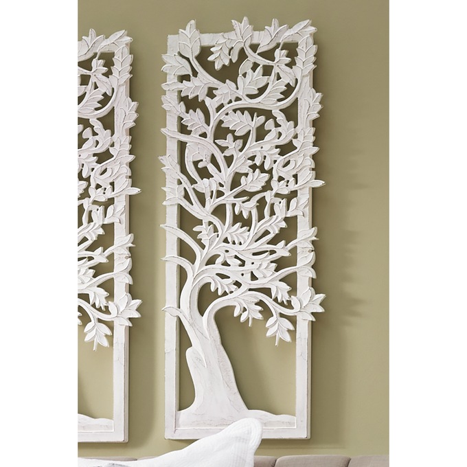 Carved Tree Wall Panel, , large
