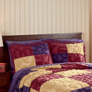 Patch Chenille Sham, , large