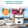 Rice Robot Compact Rice Cooker with Color Coded System, White, large