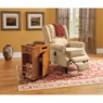 Massage Wingback Recliner with Heat, Textured Tan, large
