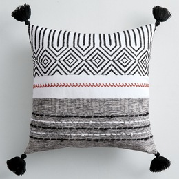 Textured Tassel Pillow, , large