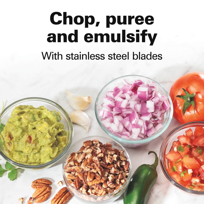 Hamilton Beach Stack & Press Food Chopper, , large
