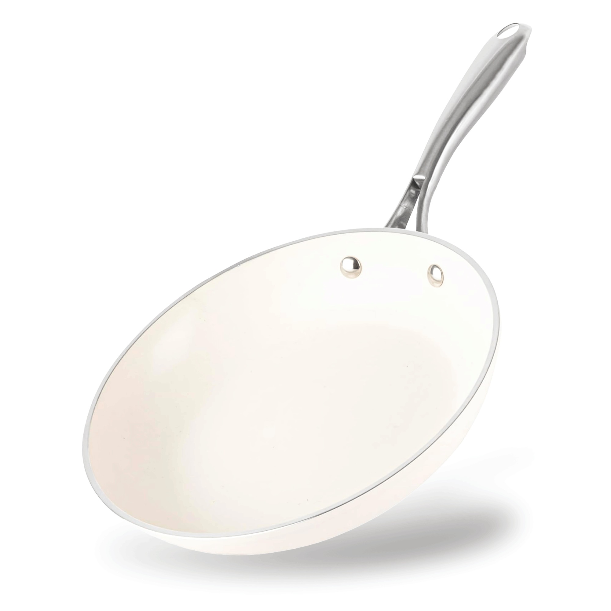 Gotham Steel Natural 10" Fry Pan, Cream Cream Silver, large