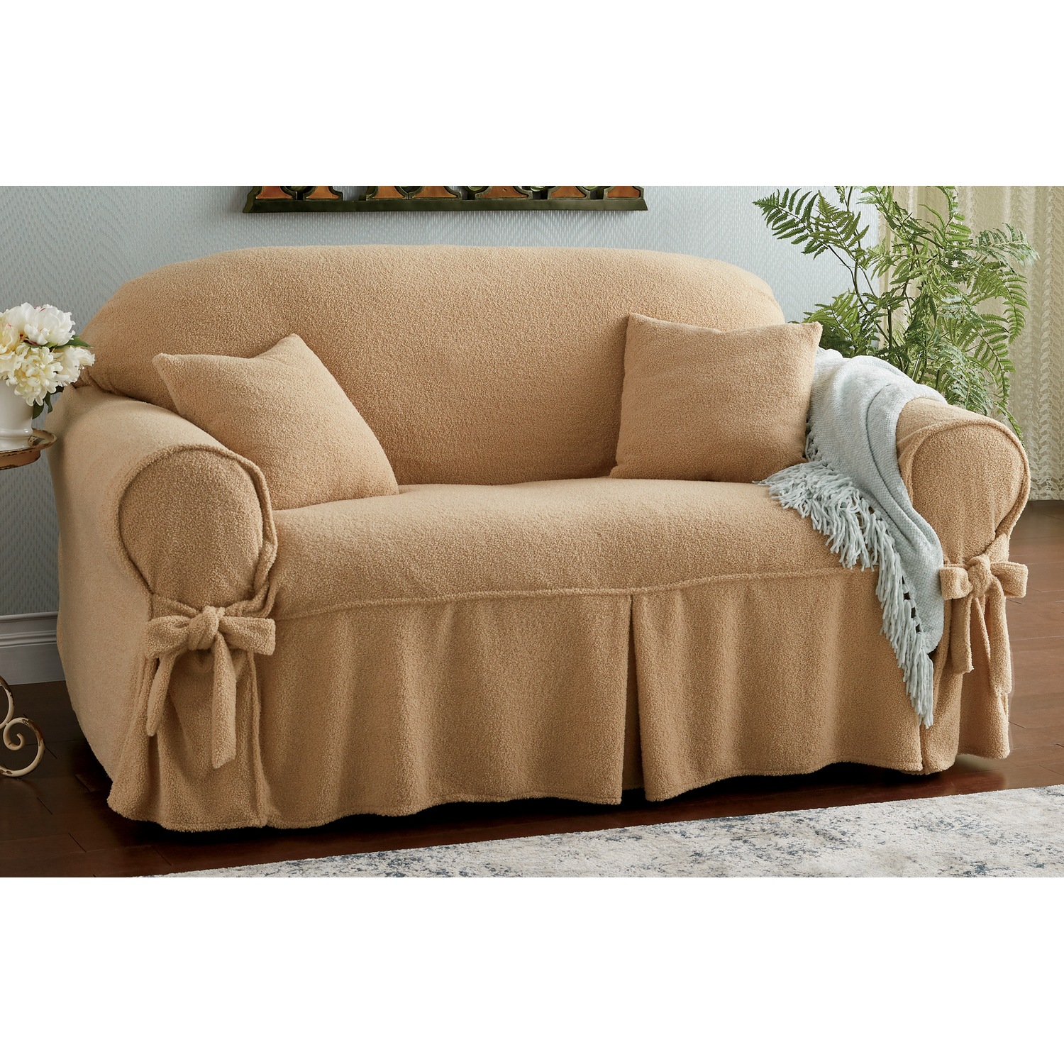 Boucle Slipcovers and Pillow Cover Country Door