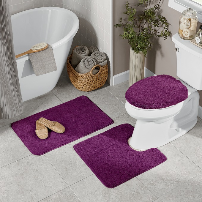 Mayfair 3-Piece Bath Mat Set, , large