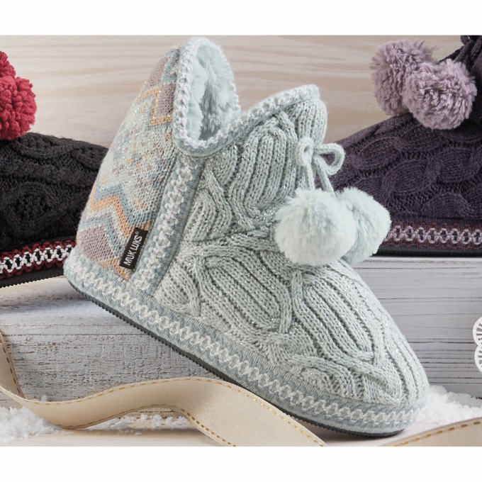 MUK LUKS Amira Slipper Bootie, , large
