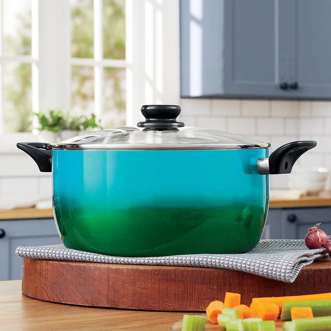 5 qt. Gradient Stock Pot | Granitestone Cookware Green