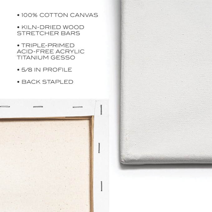 Hello Artist! 8-Piece 9" x 12" Canvas Creativity Pack, , large