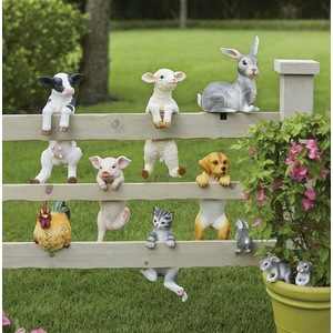 Farm Animal Peekaboo Statues, , large