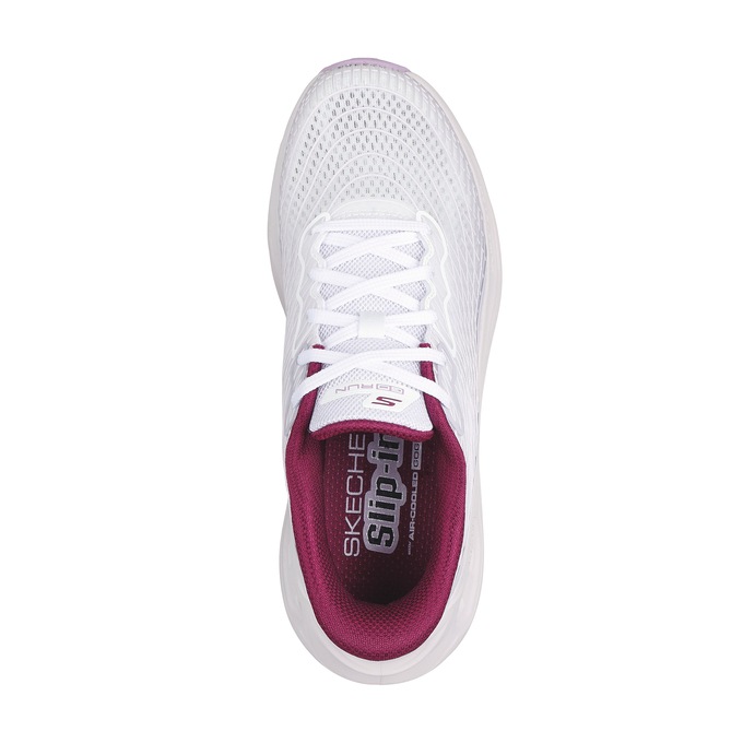 Skechers Women’s Max Cushioning Glide-Step Sapphire Slip-Ins, White Lavender, large