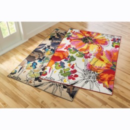 Artsy Floral Rug, , large