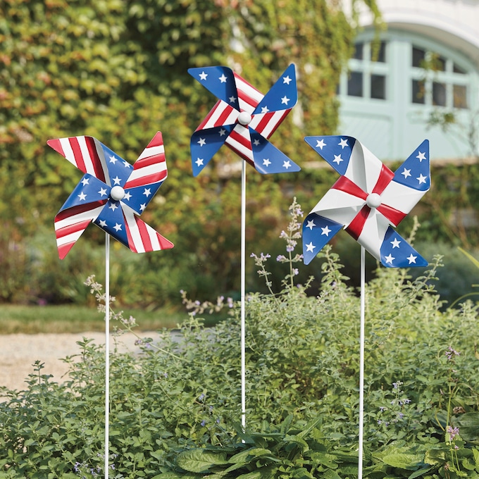  Americana Pinwheel Yard Stake, , large