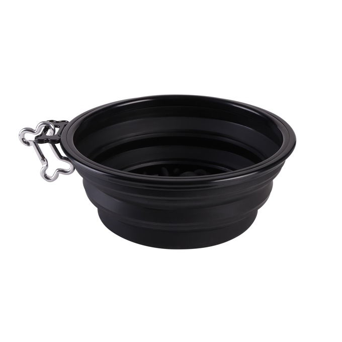 Slow Feeder Collapsible Bowl, , large