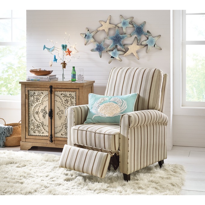 Wales Pinstripe Recliner, , large