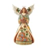 Jim Shore Heartwood Creek Hand-Painted Angel with Sunflower Figurine, Multi, large