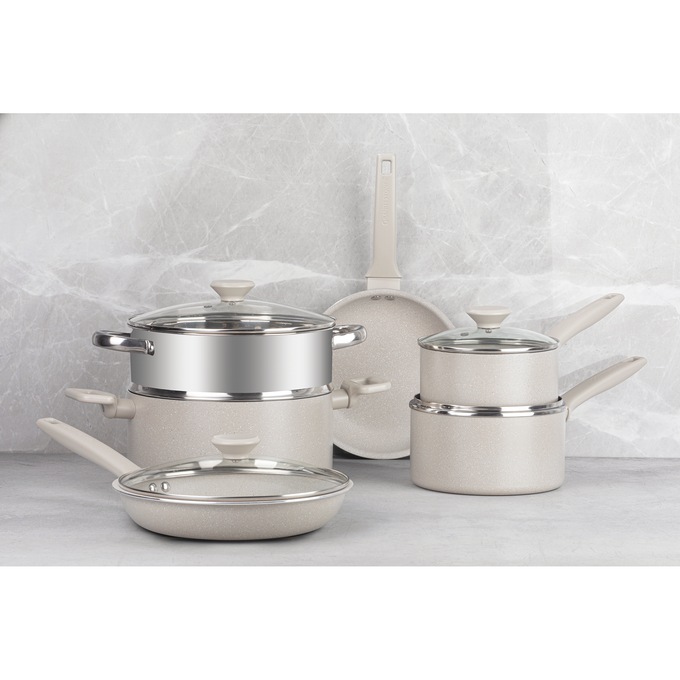 20-Piece Granitestone Desert Cookware Set, , large