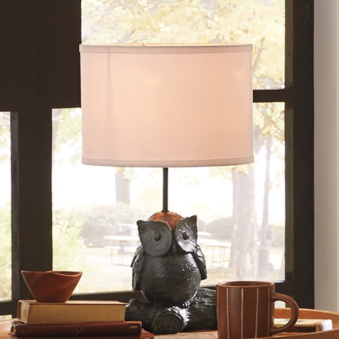 Templeton Owl Lamp, , large