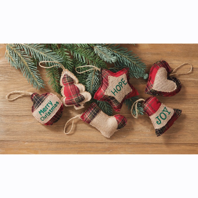 Set of 6 Christmas Ornaments, , large
