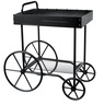 Industrial-Style Leeds End Table, Black, large