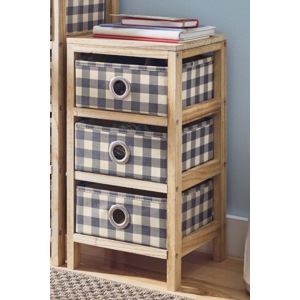 Chase 3-Drawer Basket Storage, Natural, large