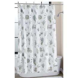 Shower Curtain Fabric Vinyl Long Unique Country Door