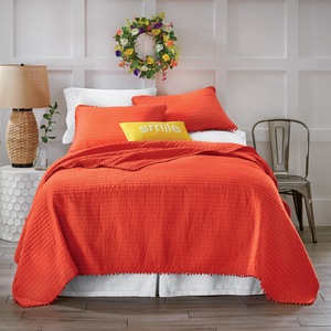 Pompom Oversized Quilt, , large