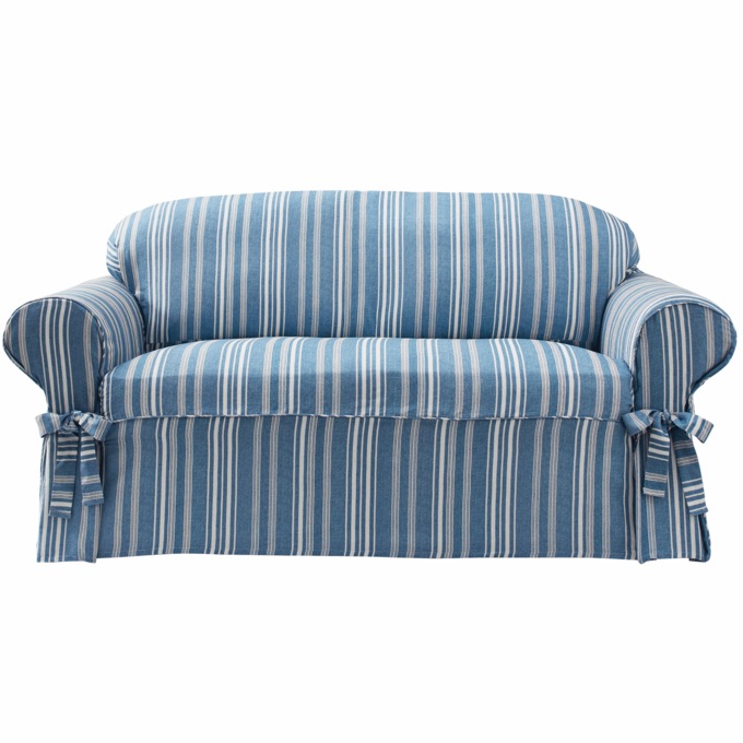 Chesney Slipcover, Stripe, large