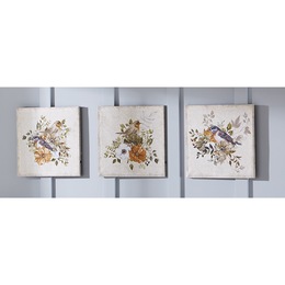 Lit 3-Piece Birds in Tree Wall Art Set, , large