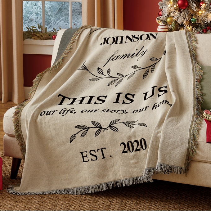 Personalized This Is Us Tapestry Throw, , large