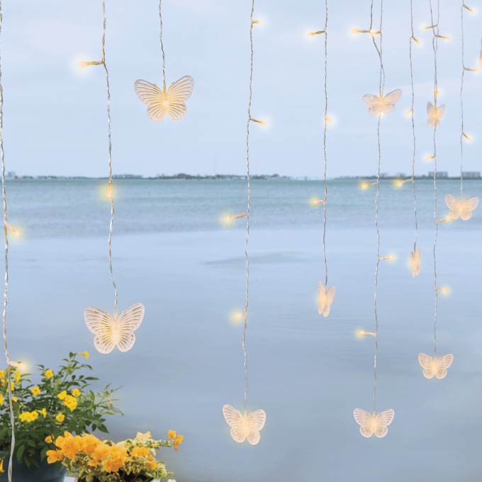 Solar Butterfly Curtain Lights, , large