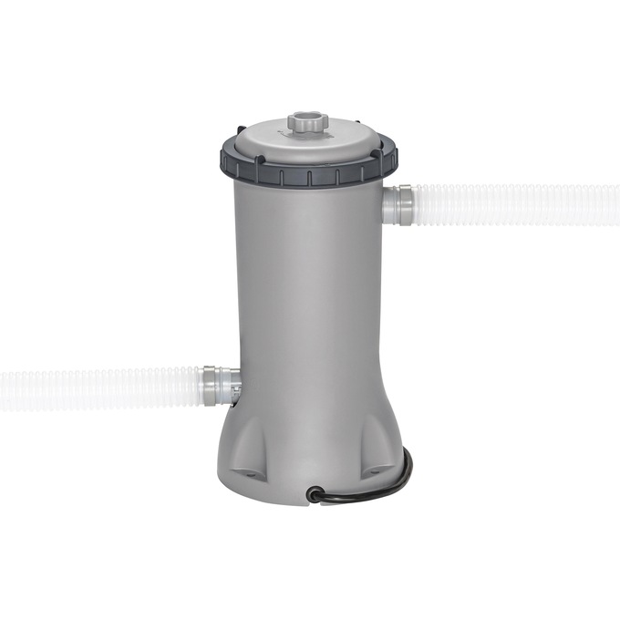 Bestway Power Steel Swim Vista Series 14' Above Ground Outdoor Swimming Pool Set with Filter Pump, Ladder, and Pool Cover, , large