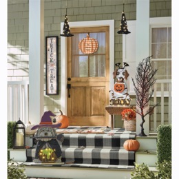 Chunky Wood Cutouts Lit Halloween Dogs - Buy Both and Save, , large