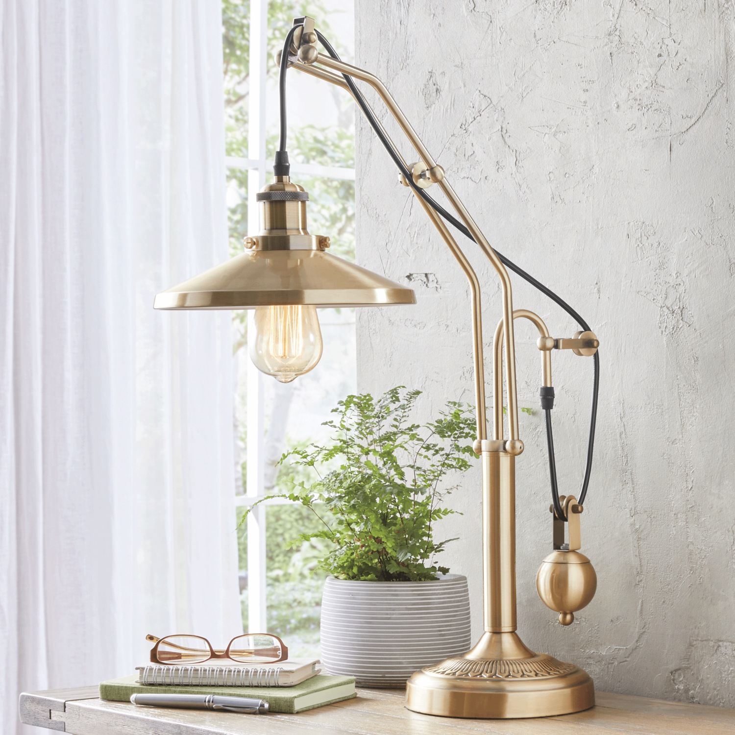 Vintage-Style Industrial Table Lamp | Country Door
