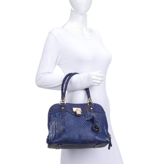 Lucy Braided Bag by Marc Chantal, Royal, large