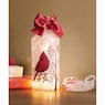 Lit Frosted Cardinal Bottle, , large