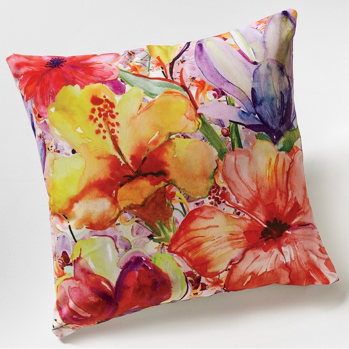 Floral outdoor pillow hot sale
