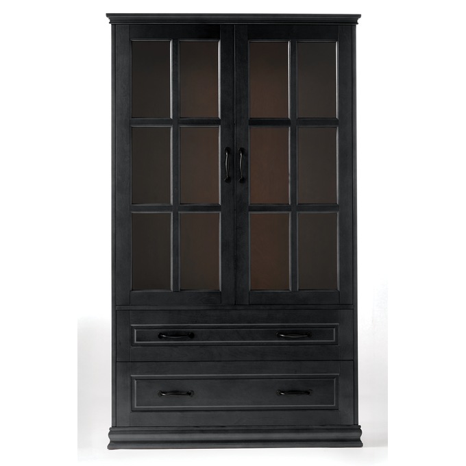 Dawson Media Display Cabinet, Black, large