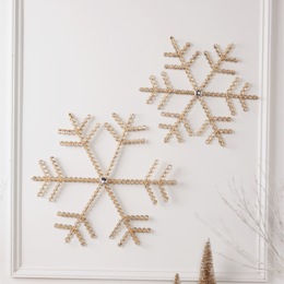 Set of 2 Jeweled Snowflake Wall D&eacute;cor, , large