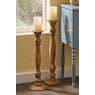 Set of 2 Farmhouse Floor Candleholders, , large