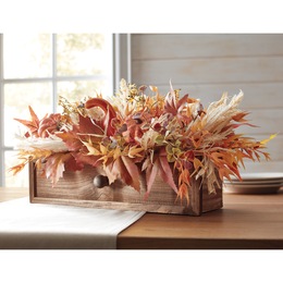 Harvest Arrangement In Drawer Planter, , large